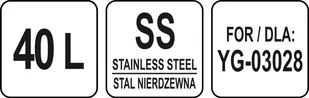 Yato MISA ZAPASOWA 40L DO MIKSERA YG-03028 Yato YG-03128 ZYSKAJ RABAT 30 ZŁ YG-03128 - Akcesoria i części AGD - miniaturka - grafika 4