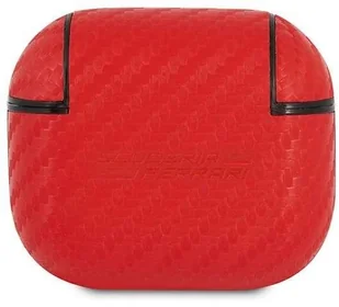 Ferrari Ferrari FESA3CARE AirPods 3 cover czerwony/red On Track PU Carbon hurtel-90566-0 - Akcesoria do słuchawek - miniaturka - grafika 2