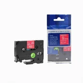 Papier do drukarek - Brother Taśma zamiennik TZ-425 / TZe-425, 9mm x 8m, biały druk / czerwony podkład - miniaturka - grafika 1