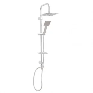 Laveo Drop Kolumna prysznicowa natynkowa chrom PL500KX - Zestawy prysznicowe - miniaturka - grafika 4