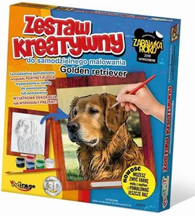 Mirage Hobby Zestaw Kreatywny do malowania Golden Retriver - Zabawki kreatywne - miniaturka - grafika 2