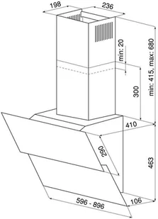 Globalo Mirida 90.3 Black - Okapy kuchenne Globalo Mirida 90.3 Black - Okapy kuchenne - miniaturka - grafika 14