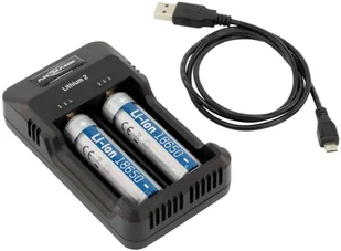 Ansmann Ładowarka do akumulatorów Lithium 2, czarna, 1001-0050 - Ładowarki i akumulatory - miniaturka - grafika 2