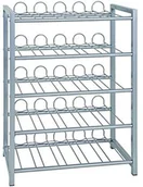 Pozostałe akcesoria barmańskie - Haku-Möbel 38712 stojak na butelki, srebro, 54 x 31 x 76 cm 38713 - miniaturka - grafika 1