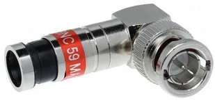 Wtyk kompresyjny kątowy BNC-WK/ZAC-RG59 BNC-WK/ZAC-RG59 - Akcesoria do monitoringu - miniaturka - grafika 2