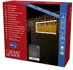 Konstmide Kurtyna świetlna LED Lodowy deszcz, 400-pkt. - Oświetlenie świąteczne - miniaturka - grafika 4