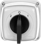 Inne akcesoria elektryczne - Elektromet Spółdzielnia Inwalidów Łącznik krzywkowy 2-0-1 3P 16A w obudowie IP44 Łuk 16-73 921673 - miniaturka - grafika 1