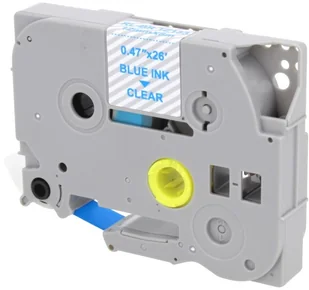 Brother Zamiennik taśmy TZE-133 12mm przeźroczysta/niebieski - Etykiety do drukarek - miniaturka - grafika 3