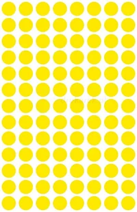 Avery Zweckform Kolorowe kółka do zaznaczania Zweckform 416etyk./op. 8mm żółte PROMOCJA! AVE-3013 - Etykiety do drukarek - miniaturka - grafika 2