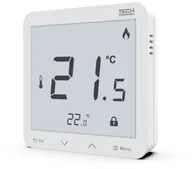 Akcesoria grzewcze - TECH STEROWNIKI CZUJNIK POKOJOWY BEZPRZEWODOWY R-8S PLUS NATYNKOWY BIAŁY Z POMIAREM WILGNOTNOŚCI R-8sPLUSB - miniaturka - grafika 1