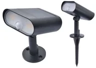 Lampy ogrodowe - Lutec Ginbo 6938405330 kinkiet lampa ścienna zewnętrzna ogrodowa 1x7W LED IP44 czarny - miniaturka - grafika 1
