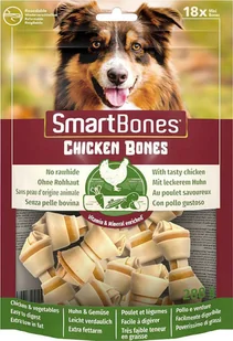 Smartbones SmartBones Chicken Bones Mini - przysmaki dla średnich psów, z kurczakiem i warzywami-18szt. SMB-027118 - Przysmaki dla psów - miniaturka - grafika 2