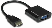 Kable - Metronic 470274 konwerter HDMI/VGA 3,5 wtyk jack, czarny 470274 - miniaturka - grafika 1