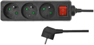 HBF Aw 3 Gniazda 3m Z Uziemieniem AW24686 - Przedłużacze i rozgałęźniki - miniaturka - grafika 2