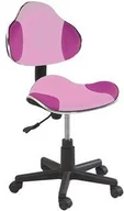Krzesła obrotowe dla dzieci - Signal Fotel biurowy Q-G2 różowy OBRQG2R - miniaturka - grafika 1