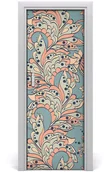 Naklejki na drzwi i meble - Tulup.pl Okleina samoprzylepna na drzwi Etniczne kwiaty 75x205cm - miniaturka - grafika 1