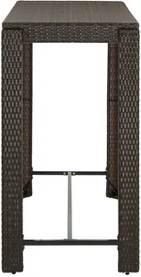 vidaXL 7-cz zestaw mebli barowych z podłokietnikami rattan PE brąz 3064813 - Pozostałe meble ogrodowe - miniaturka - grafika 11