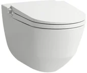 Miski WC - Laufen Cleanet Riva Toaleta WC podwieszana 60x39,5 cm myjąca Rimless bez kołnierza z deską sedesową wolnoopadającą biała LCC H8206914000001 odbiór osobisty Kraków Warszawa 29-Innych-Miast H8206914000001 - miniaturka - grafika 1