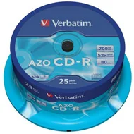 Verbatim Płyty CD-R 700MB 52x Crystal cake 25 szt. 43352 - Nośniki danych - miniaturka - grafika 2