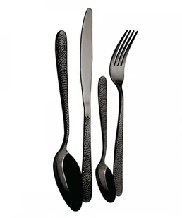 Berlinger Haus Lumarko Sztućce 24 Elem. Bh-2620 Czarne BH-2620 Kinghoff - Zestawy sztućców - miniaturka - grafika 3