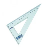 Linijki, ekierki - Donau Ekierka mała 12 cm 60° transparentna - miniaturka - grafika 1