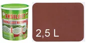 Farby zewnętrzne - Aksilbet Farba do Betonu cegły klinkier ciemny 2,5 - miniaturka - grafika 1