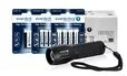 Baterie i akcesoria - EverActive Zestaw Pro Alkaline 96szt LR6 AA 96szt LR03 AAA 10szt 6LR61 9V + latarka FL-300+ - miniaturka - grafika 1