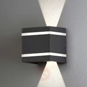 Lampy ogrodowe - Konstmide Kinkiet zewnętrzny Cremona efekt pasków, 14cm - miniaturka - grafika 1