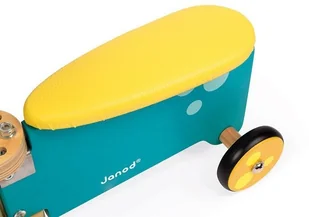 Janod drewniany jeździk ze skrzynią Hipopotam - Jeździki dla dzieci - miniaturka - grafika 7