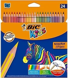 BIC Kredki Eco Evolution Stripes 18+6 kolorów - Przybory szkolne - miniaturka - grafika 4