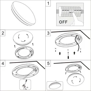 Trio Plafon LAMPA sufitowa ACHAT R62732800 natynkowa OPRAWA okrągła LED 11,5W z efektem gwiazd IP44 biała R62732800 - Lampy sufitowe - miniaturka - grafika 3