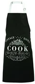 Pozostałe akcesoria kuchenne - Premier Housewares Premier housewares Vintage home fartuch, 100% bawełna, czarna 5100073 - miniaturka - grafika 1