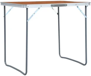 VidaXL Składany stolik turystyczny z metalową ramą, 80x60 cm 48170 VidaXL - Meble turystyczne - miniaturka - grafika 3