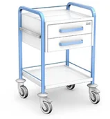 Meble i wyposażenie gabinetów medycznych - Ztm Tech-med STKO-01/F ST stolik-wózek zabiegowy z szufladami STKO-01/F ST - miniaturka - grafika 1