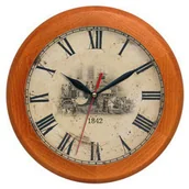 Zegary - Atrix Zegar drewniany rondo dyliżans ATW301DL - miniaturka - grafika 1