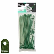 Pozostałe akcesoria kuchenne - BRADAS 100szt. Opaska kablowa 2,5x150mm Green taśma kablowa trytytki Bradas 2357 TS1125150G - miniaturka - grafika 1