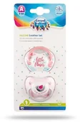 Smoczki uspokajające - Canpol Canpol Babies zestaw smoczków silikonowych 0-6m różowe 2 sztuki [23/951_pin] 9094523 - miniaturka - grafika 1
