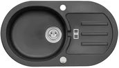 Zlewozmywaki - AXIS GROUP Zlew Malibu 30 1-komorowy czarny - miniaturka - grafika 1