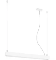 Lampy sufitowe - Thoro Nowatorska Lampa Wisząca PINNE 650 BIAŁA Minimalistyczny Design Żyrandol Sufitowy Regulacja Długości Moduł LED Zimna Barwa Światła Oświetlenie nad Stół do Salonu Sypialni Oprawa THORO TH.032 - miniaturka - grafika 1