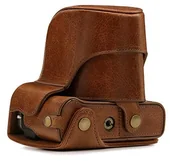 Akcesoria fotograficzne - MegaGear megagear "zawsze gotowa" Fujifilm X-E3 prawdziwej skóry torba na aparat  łatwy w instalacji, statyw i pracy w firmie obwodowej akcesoria  kompatybilny ze Fujifilm X-E3 (18  55 MM i 23 MM) MG1340 - miniaturka - grafika 1