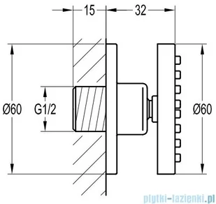 Omnires Y zestaw podtynkowy prysznicowy chrom SYSY30XCR | - Zestawy prysznicowe - miniaturka - grafika 9