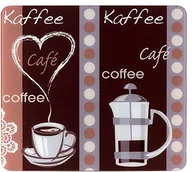 Deski do krojenia - Wenko WENKO 2712989500 Multi zapach kawy płyty dla płyty kuchenne z ceramiki szklanej, deska do krojenia, szkło, wielokolorowy - miniaturka - grafika 1