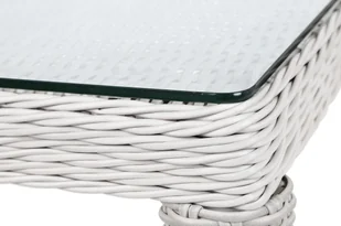 HOME & GARDEN Meble ogrodowe technorattanowe Bristol 230 cm White / Grey 8+1 490754 - Meble ogrodowe - miniaturka - grafika 4