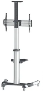 Techly Stojak mobilny LCD/LED 37-70cali regulowany 160cm, 50kg 022700 - Uchwyty do monitorów - miniaturka - grafika 2