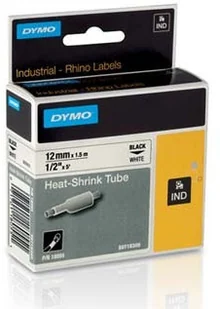 Dymo Rhino 18055, S0718300, 12mm x 1,5m czarny druk / biały podkład, taśma oryginalna - Papier do drukarek - miniaturka - grafika 2