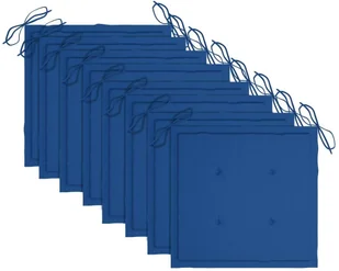 vidaXL Sztaplowane krzesła ogrodowe z poduszkami, 8 szt., tekowe! 3073250 - Fotele i krzesła ogrodowe - miniaturka - grafika 7