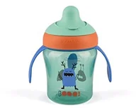 Kubki dla dzieci - SUAVINEX Suavinex booo niebieską kubek do picia-uczenia się > 4 miesięcy  zielony - miniaturka - grafika 1