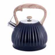 Czajniki na gaz - Kamille Czajnik plisowany stalowy z gwizdkiem 3,0L 1076 - miniaturka - grafika 1