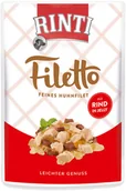 Mokra karma dla psów - Rinti Filetto Kurczak z wołowiną w galaretce saszetka 100g - miniaturka - grafika 1