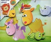 Układanki dla dzieci - Brimarex Drewniana układanka magnetyczna Zwierzęta - miniaturka - grafika 1